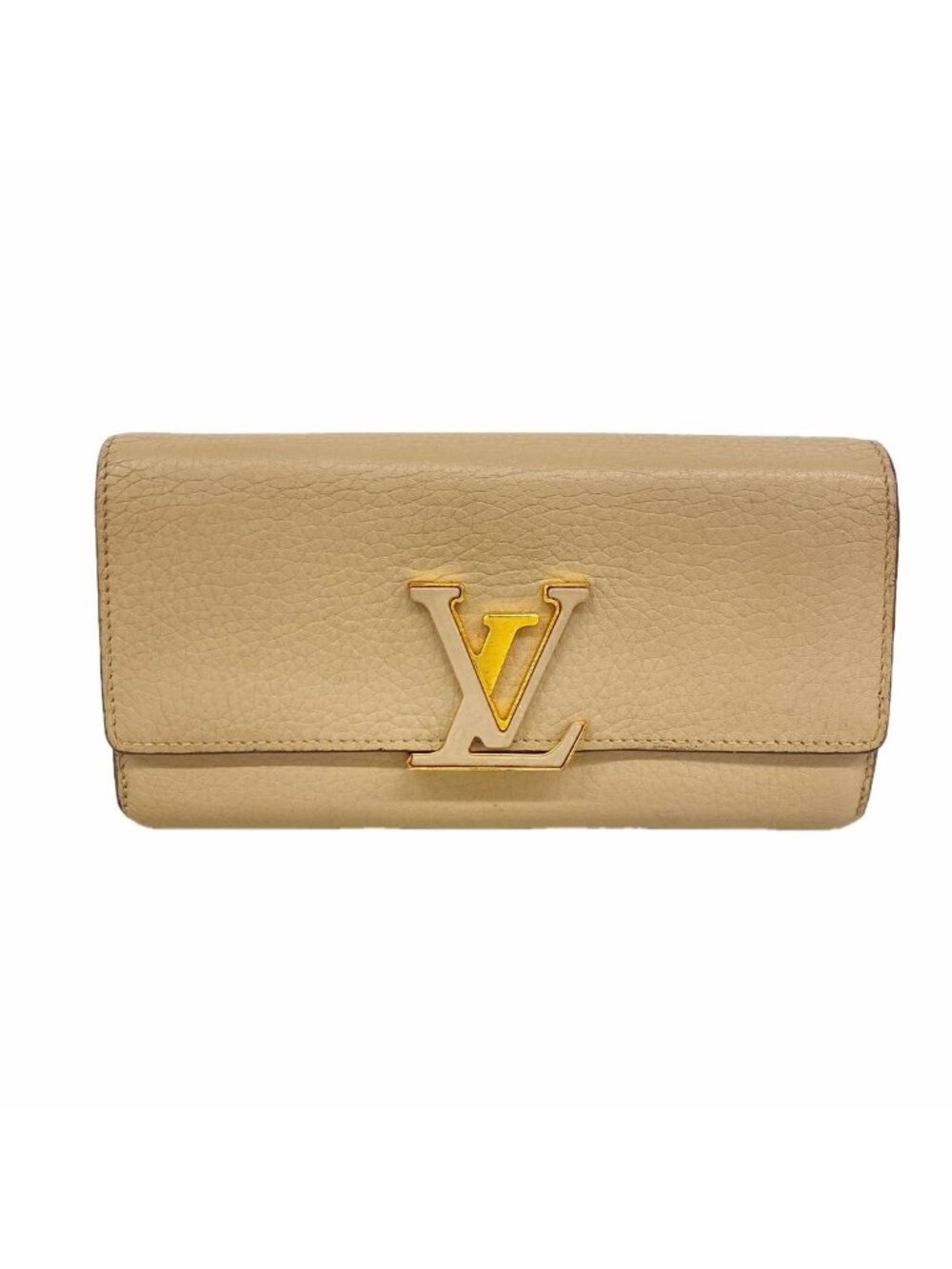 Louis Vuitton Wallet Taurillon Portefeuille Capucines Galet